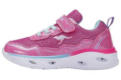 KangaROOS K-sl Sparklite Ev Sneaker, Neon Pink Lavender, 28 EU von KangaROOS