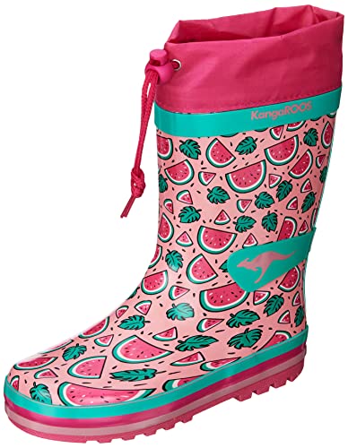 KangaROOS K-Summerrain Gummistiefel, Daisy pink/Melon, 29 EU von KangaROOS