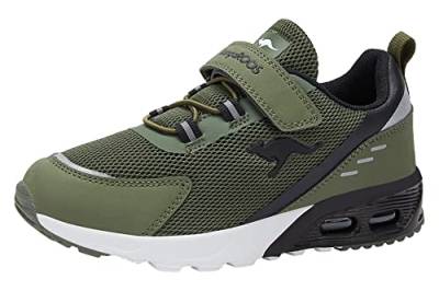 KangaROOS Unisex Kinder Kx-arg Ev Sneaker, Olive Jet Black, 29 EU von KangaROOS