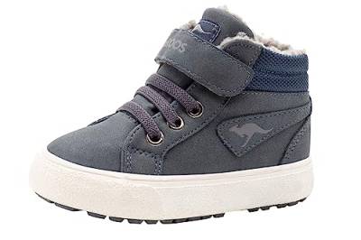 KangaROOS 01400 Unisex-Kinder Sneaker ,Blau (Dk Navy/Grey 423) , Größe: 25 EU von KangaROOS
