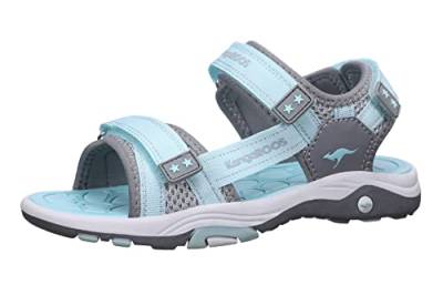 KangaROOS Unisex K-Leni Kira Sandale, Ultimate Grey/Mint, 36 EU Schmal von KangaROOS