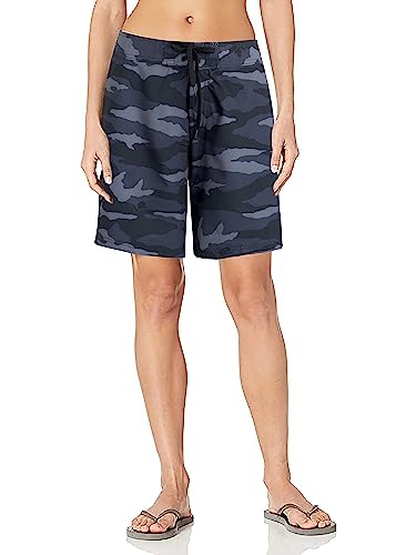 Kanu Surf Damen Marina Solid Stretch Boardshorts, Strand Camo Schwarz, 38 von Kanu Surf