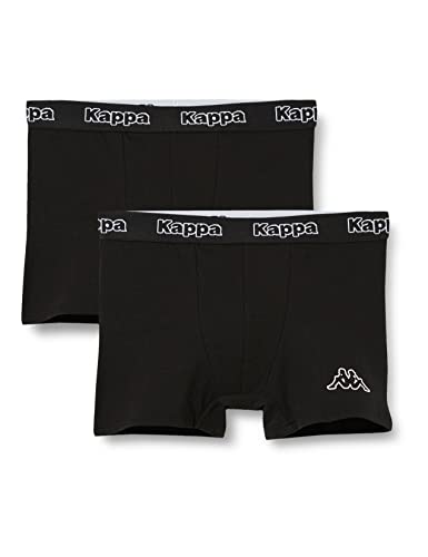 Kappa Herren 2pack Boxers Boxershorts, Schwarz (Black 304jb30-950), Medium (Herstellergröße: M) (2er Pack) von Kappa