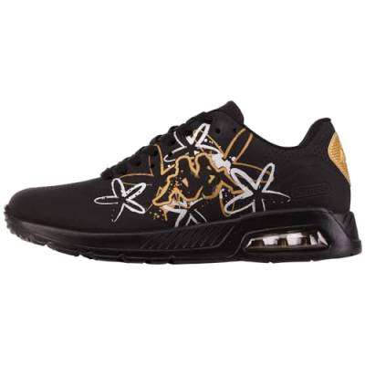 Kappa Unisex STYLECODE: 243306FL Harlem EMB FL Sneaker, Black/Gold, 40 EU von Kappa