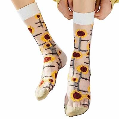 Geblümte Knöchelsocken | Vintage Floral Casual Dress Socke 3D,Lässige Kleidersocke für Damen, bestickte Blumenmuster-Socken für von Kasmole