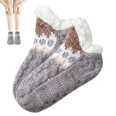 Winter-Slipper-Socken - Weiche und warme Lammwollsocken mit Anti-Rutsch-Gripper | Damenmode für Wohnzimmer, Schlafzimmer, Esszimmer, Arbeitszimmer, Spielzimmer Kasmole von Kasmole