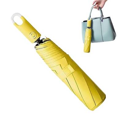 Zusammenklappbarer Regenschirm | Dreifach faltbarer, selbstöffnender und einfahrender Regenschirm,Winddichter, belüfteter Reiseschirm mit automatischer Öffnungs- und Schließfunktion, kompakter Kasmole von Kasmole