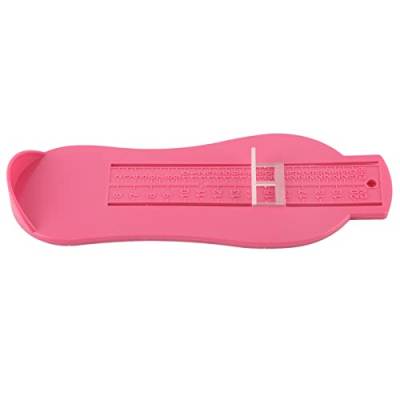 Kcabrtet Baby-Fuß-Messwerkzeug, Kinder-Fußlineal, Schuhgrößen-Messwerkzeug, Fußlängen-Messgerät, Geräte-Set(Rosa) von Kcabrtet