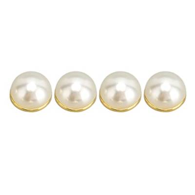Kcabrtet Perlenohrring-Clip-Stil Damen-Ohrringe, 1 Paar Künstliche Perlen-Magnet-Ohrringe Zum Anklipsen, Modisches Gesundheitswesen, Magnetische Ohrverzierung Für Frauen, 0,4 Zoll von Kcabrtet