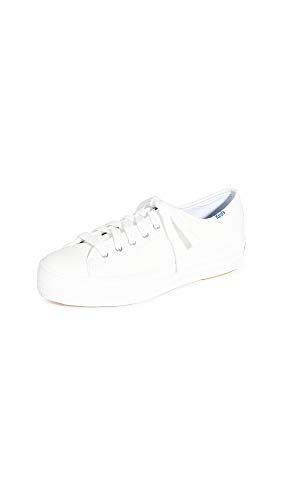 Keds Damen Triple Leather Laufschuhe, Weiß(White), 37 EU von Keds