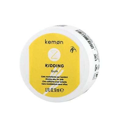Kemon Liding Kidding Gum - Haar-Wachs für mittleren Halt, Styling-Wax frei von sensibilisierenden Allergenen, ideal für Kinder ab 3 Jahren, 50 ml von Kemon