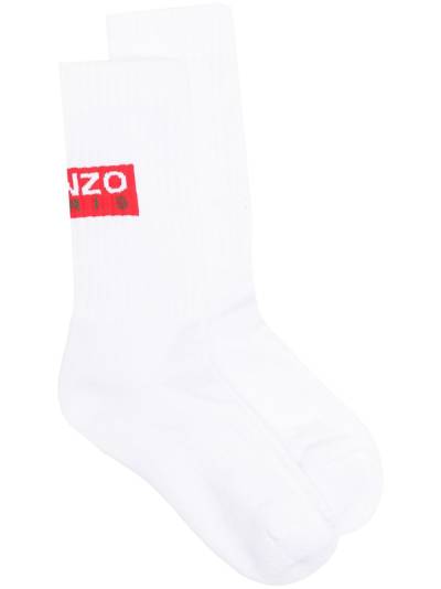 Kenzo Socken mit Logo-Print - Weiß von Kenzo
