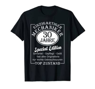 Kfz Mechaniker 30er Geburtstag Mann Männer 30 Jahre T-Shirt von Kfz Mechaniker Geschenk 30. Geburtstag Männer 30er