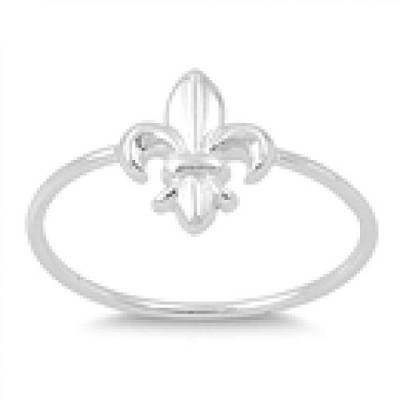 kleine Schätze - Damen-Ring/Verlobungsring - 925 Sterlingsilber -Fleur De Lise von kleine Schätze