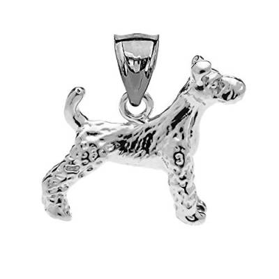 Sterling Silber 925 IRISH Terrier Hund Tier Hund Tier Anhänger Halskette von Kleine Schätze
