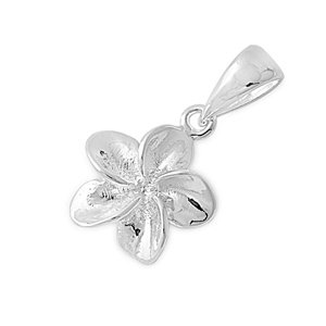 kleine Schätze Sterling Silber Plumeria Anhänger von kleine Schätze