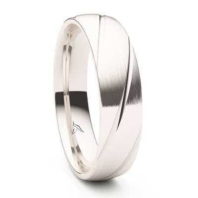 Kolibri Rings - Ring Silber 925 Damen & Herren Freundschaftsring Partnerring Verlobungsring - Inkl. Gratis Gravur und Etui (Längsmatt) von Kolibri Rings