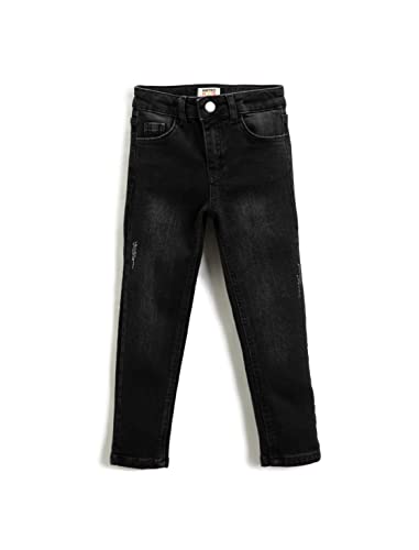 Koton Jungen Straight Leg Jeans - Casual Pants, Anthrazit (045), 9-10 Jahre EU von Koton