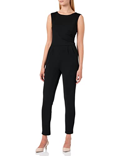 Koucla Damen Overall Jumpsuit Playsuit Bateau Ausschnitt (Schwarz, XL) von Koucla