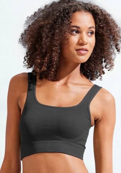 LASCANA Crop-Top - Seamless Top mit Rippstruktur von LASCANA