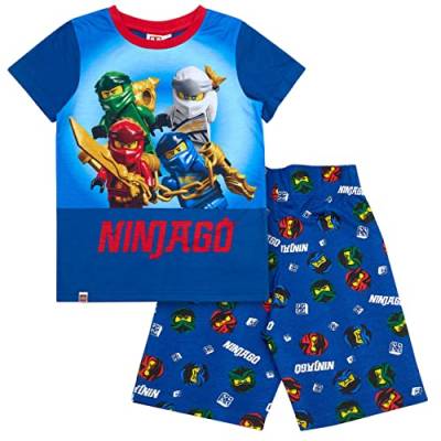 LEGO Ninjago Pyjama kurzer Schlafanzug (Blau, 128) von LEGO