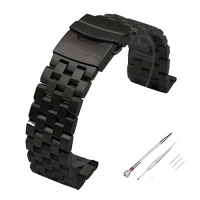 LQXHZ Premium-Uhrenarmband aus massivem Edelstahl, für Herren, 18 mm, 20 mm, 22 mm, 24 mm, 26 mm, mit Werkzeug, 22 mm, Achat von LQXHZ