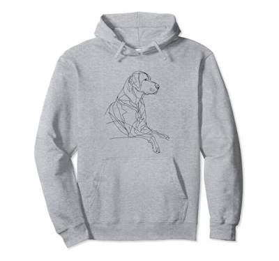 Labrador Retriever, Design für Hunde, minimalistisch, für Mama und Papa Pullover Hoodie von Labrador Retriever PawLineArt