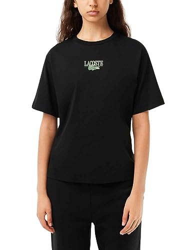 Lacoste Damen Tf0883 Langarmshirt Sport, Schwarz, 36 von Lacoste