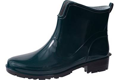 Ladeheid Gummistiefel Damen Kurz Wasserdicht Damenschuhe Elegant und Bequem LA-930 (Dunkelgrün, 41 EU) von Ladeheid