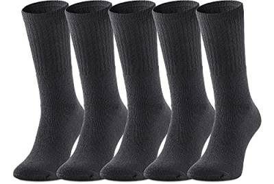 Ladeheid Damen und Herren 5er 10er 20er 30er Pack Socken aus Baumwolle AT007 (Graphite (5 Pack), 39-42) von Ladeheid