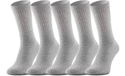 Ladeheid Damen und Herren 5er 10er 20er 30er Pack Socken aus Baumwolle AT007 (Grau (5 Pack), 39-42) von Ladeheid