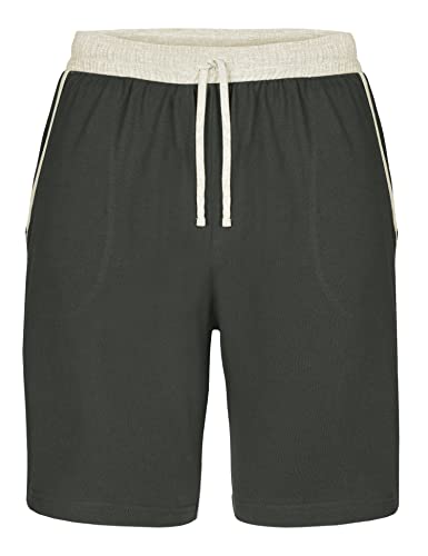 Ladeheid Herren Schlafanzughose kurz Herren Kurz Hose mit Taschen Shorts für Herren LA40-253 (Armee-Beige, XXL) von Ladeheid