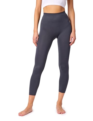 Ladeheid Lange Unterhosen Damen Funktionsunterwäsche Thermounterwäsche für Winter Sport Ski Outdoor Fußball Jogging LA40-261 (Graphite, M) von Ladeheid