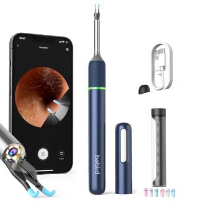 Layhou Visual Ear Scoop Endoskopische Ohrpicker Ohrenschmalz-Entferner-Werkzeug, Löffel mit Pinzette, Reinigungswerkzeug für Kinder von Layhou