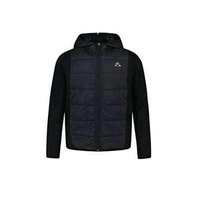 Le Coq Sportif Unisex Tech Fz Hoody Nr. 1 M Black Trainingsjacke, Schwarz, X-Small von Le Coq Sportif