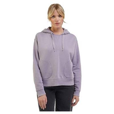 Lee Damen Relaxed Hoodie Sweatshirt, Lila, L EU von Lee