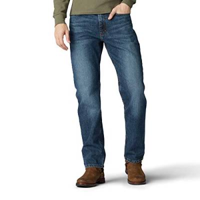 Lee Herren Relaxed Fit Straight Leg Jeans, Lieutenant, 33W / 32L von Lee