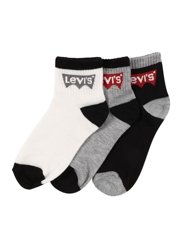 Levi's Kids BATWING MID CUT 3PK 0078 Socken - Mädchen schwarz 9-11 Jahre von Levi's