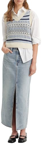 Levi's Damen Ankle Column ICON SKIRT, Please Hold, 24 von Levi's