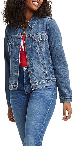 Levi's Damen Original Trucker Denim Jacke,Soft As Butter Dark,M von Levi's