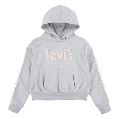 Levi's Kids pullover hoodie with tapin Mädchen Light Grayheather 14 Jahre von Levi's