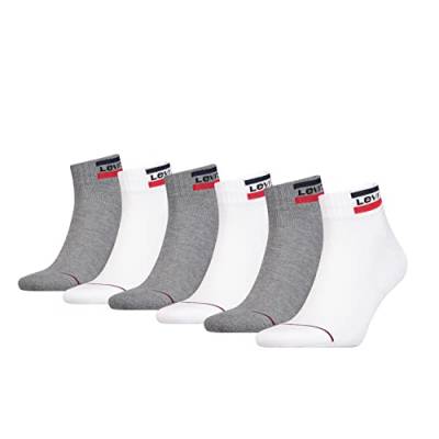 Levi's Herren Quarter Socken, White/grey, 43-46 EU von Levi's