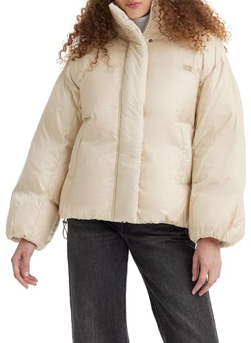 Levi's Women's Pillow Bubble Puffer Shorty Jacket, Almond Milk, XS von Levi's