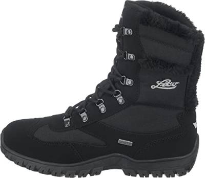 Lico SASKIA Damen Schneestiefel, Schwarz/ Grau, 38 EU von Lico