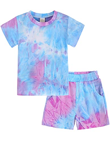 Little Hand Mädchen Schlafanzug Kurz Girls Pyjamas Shorts Kinder Sommer Schlafanzug Sets 116 von Little Hand