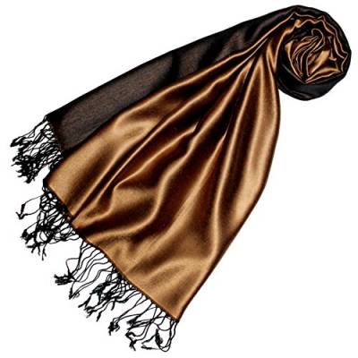 Lorenzo Cana Luxus Damen Pashmina Wendeschal 70% Seide 30% Viskose Schaltuch 70 cm x 190 cm zweifarbiger Schal Stola wendbar Double Face 78169 von Lorenzo Cana