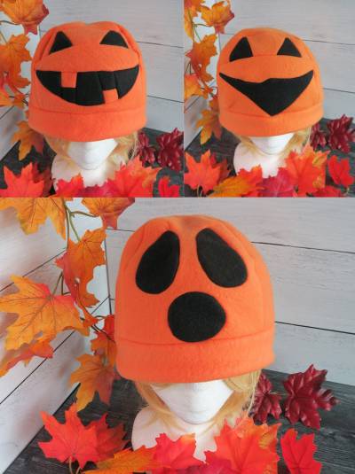 Jack O Windlicht Hut - Herbst Fleece Versandfertig Halloween Kostüm von LostSafari