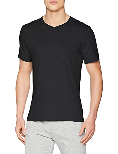 LVB T-Shirt V-Ausschnitt 100% Cotton Herren , Schwarz , 3/S von Lovable