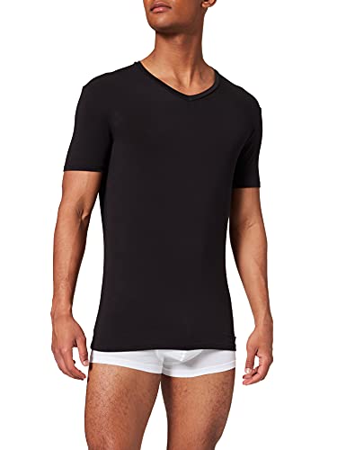 LVB Classy Micromodal T-Shirt Scollo a V Herren , Schwarz (Nero 004) , M von Lovable