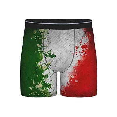 Lsjuee Retro Italien Flagge Herren Boxershorts Stretch Boxershorts Unterwäsche von Lsjuee